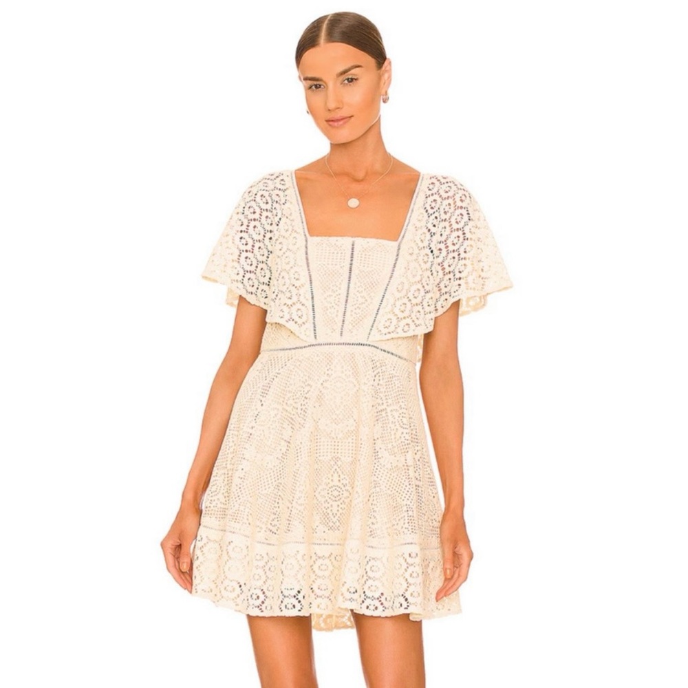 Simkhai Avalon Crochet A-Line Dress